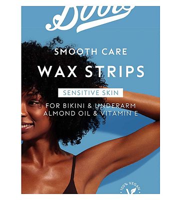 Boots Smooth Care Sensitive Bikini And Underarm Wax Strips 16s