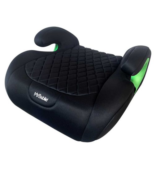 My Babiie iSize Quilted Black Isofix Booster Car Seat