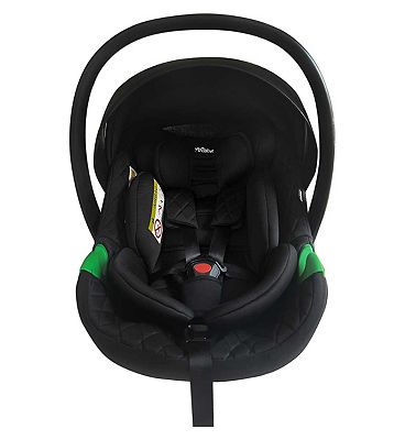 My Babiie iSize Quilted Black Infant Carrier and Isofix Base