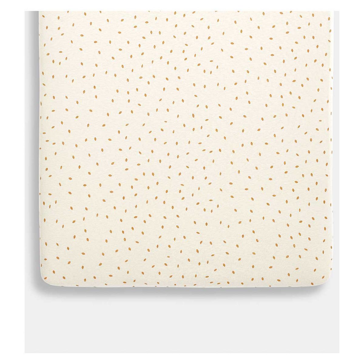 The Little Green Sheep Organic Crib Fitted Sheet - Linen Rice