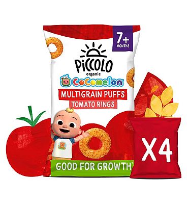 Piccolo Organic Puff  Rings Tomato 7m+ 15g 4s