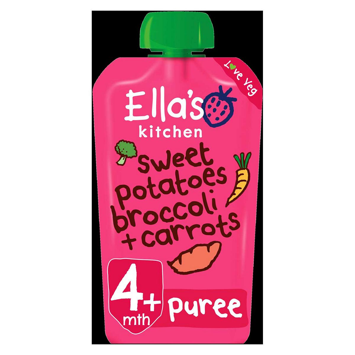 Ella's Kitchen Ella's Org Sweet Potatoes, Broccoli And Carrots 4+Mnths 120G