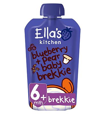 Ella's Kitchen Blueberry and Pear Brekkie Pouch 6+ Months 100g