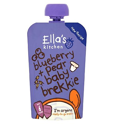 Ella's Kitchen Blueberry and Pear Brekkie Pouch 6+ Months 100g