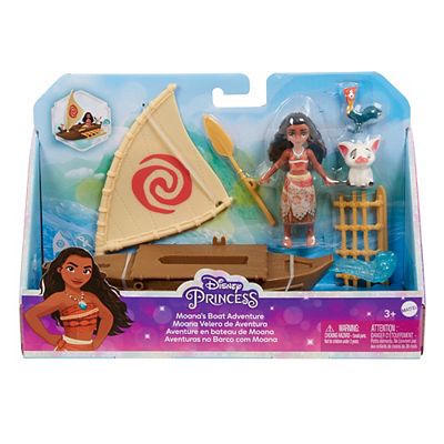 disney princess small doll moana and boat
