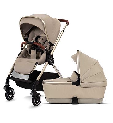 Silver Cross Dune Stone Pushchair with First Bed Folding Carrycot