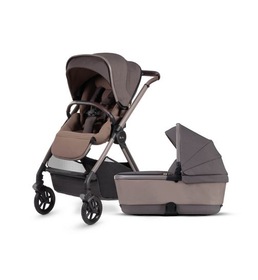 Silver Cross Reef Earth Pushchair with First Bed Folding Carrycot