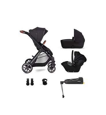 Silver Cross Reef Orbit Pushchair with First Bed Folding Carrycot and Travel Pack