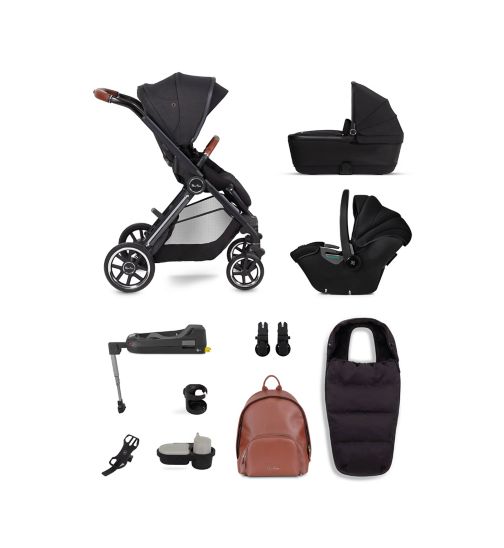 Silver Cross Reef Orbit Pushchair with First Bed Folding Carrycot and Ultimate Pack