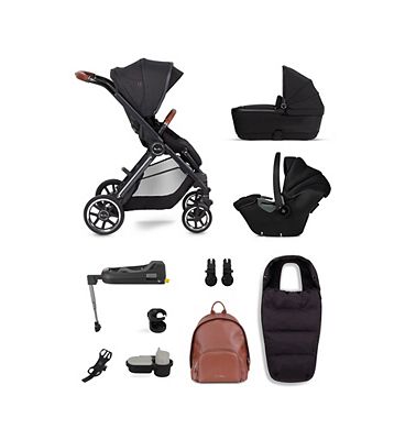 Silver Cross Reef Orbit Pushchair with First Bed Folding Carrycot and Ultimate Pack