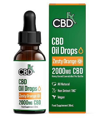 CBDfx CBD Oil 2000mg Zesty Orange - 30ml