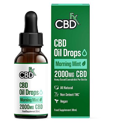 CBDfx CBD Oil 2000mg Morning Mint - 30ml
