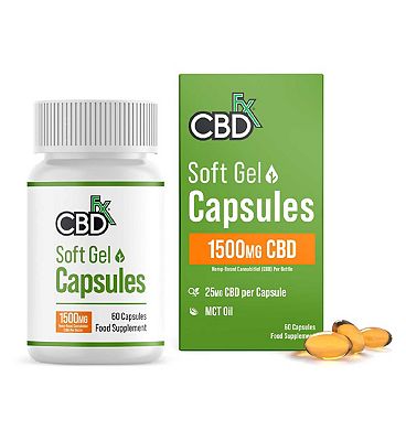 CBDfx Soft Gel Capsules 1500mg - 60 Capsules
