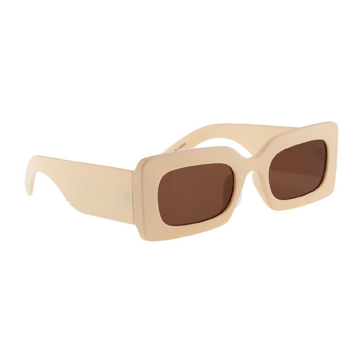 Jeepers Peepers Cream Rectangle Sunglasses Multicolor