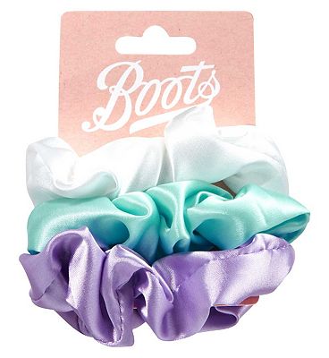 Boots Satin Scrunchies 3pk