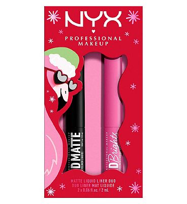 NYX Professional Makeup Fa. La. La. La. Land Vivid Liner Duo - Matte Black & Flamingo Pink