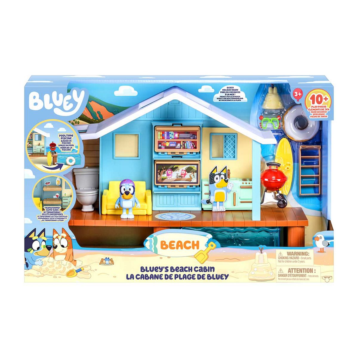 Bluey S Beach Cabin Adventure Playset
