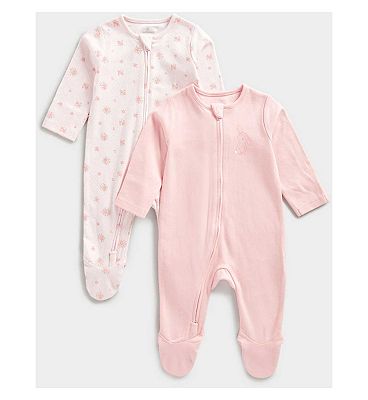 BE G 2PK ZIP SL/PINK /1 -3 Months