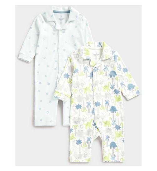Mothercare Dinosaur All-in-One Baby Pyjamas