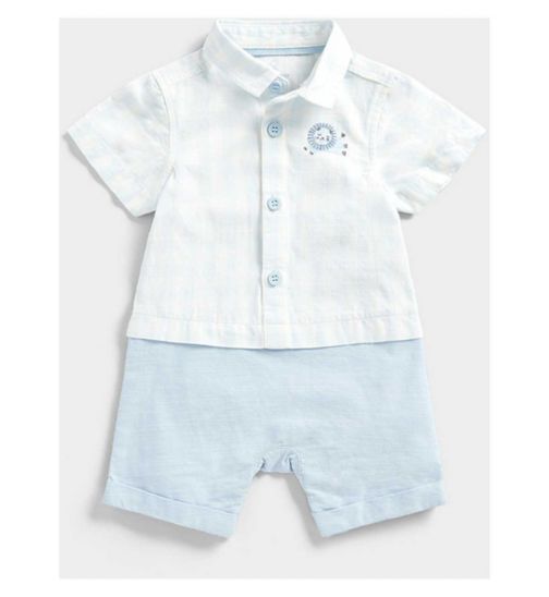 Mothercare My First Mock Shirt and Shorts Romper