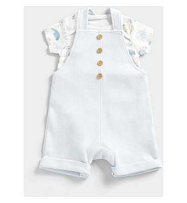 MFB SS BODYSUIT/BLUE /3-6 Months