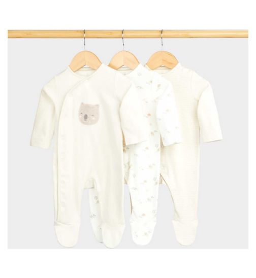Mothercare My First Kangaroo All-in-Ones - 3 Pack