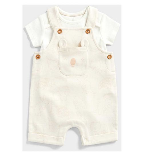 Mothercare My First Bibshorts and Bodysuit Set