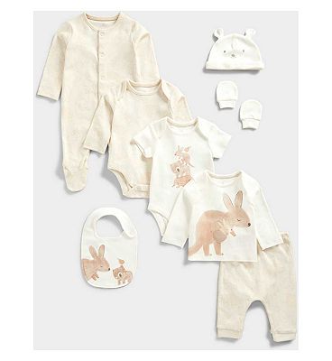 MFU KAF 8PC SET/CREAM/1-3 Months