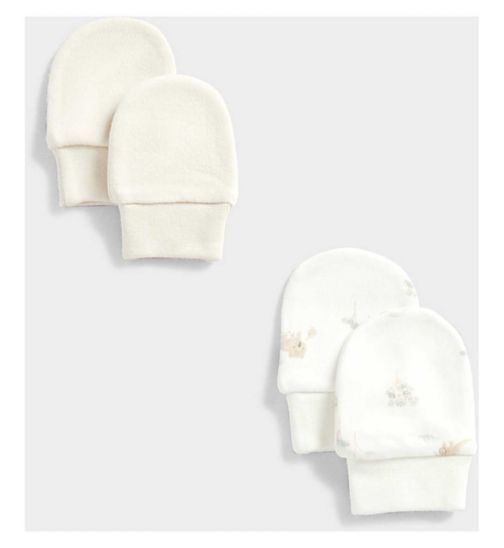 Mothercare My First Kangaroo Baby Mitts - 2 Pack