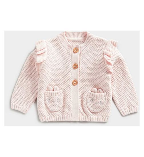 Mothercare My First Pink Knitted Cardigan
