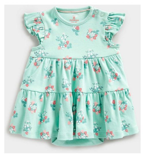 Mothercare Green Floral Romper Dress