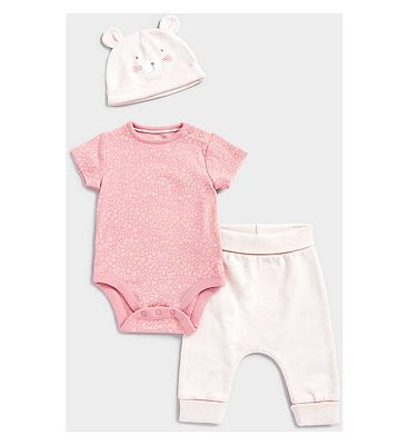 MFG SS24 BODYSU/PINK /1-3 Months