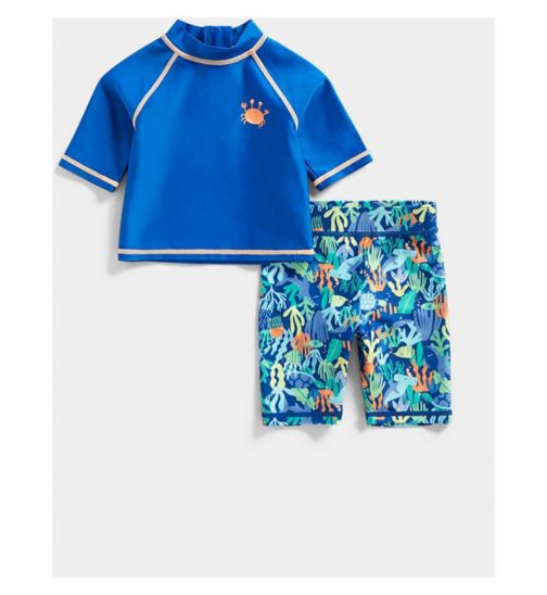 Mothercare Sealife Sunsafe Rash Vest and Shorts UPF50+