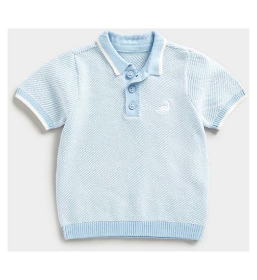Mothercare Dinosaur Knitted Polo Shirt