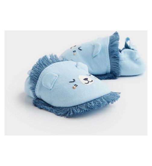 Mothercare Blue Lion Baby Slippers