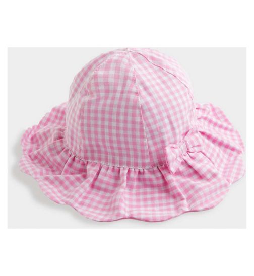 Mothercare Gingham Sunsafe Baby Sun Hat