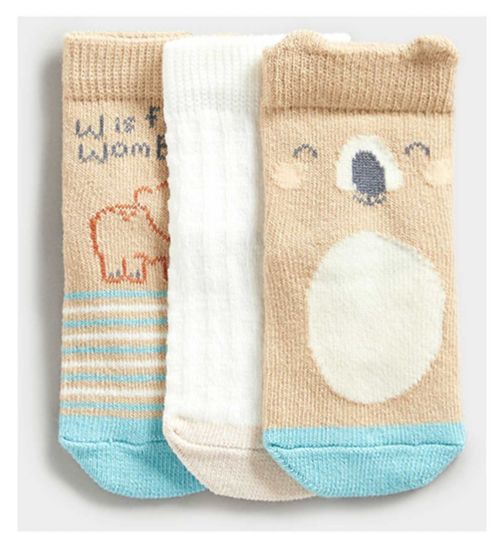 Mothercare Wombat Baby Socks - 3 Pack