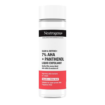 Neutrogena Clear & Defend+ Liquid Exfoliant with AHA + Panthenol
