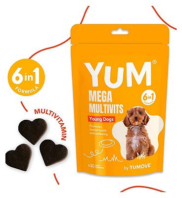 YuM Mega Multivits Young Dog - 30 Soft Chewies