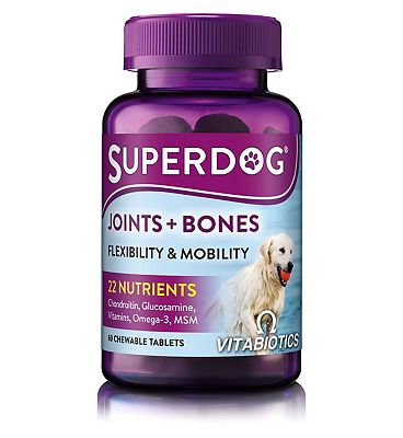 Vitabiotics SuperDog Joints & Bones - 60 Chewable Tablets