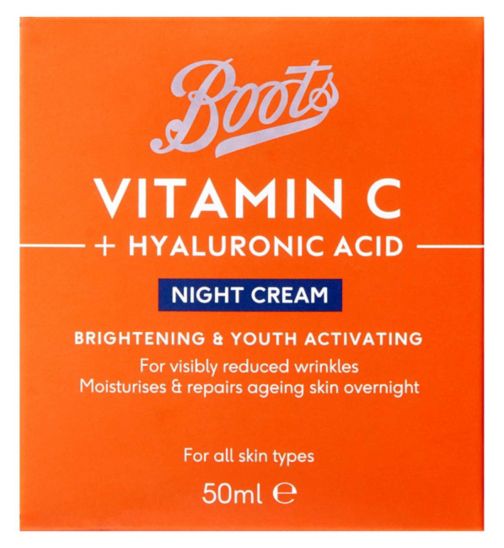 Boots Vitamin C + Hyaluronic Acid night cream 50ml