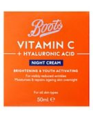Boots Vitamin C + Hyaluronic Acid Night Crerm 50ml