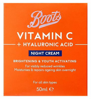 Boots Vitamin C + Hyaluronic Acid Night Crerm 50ml