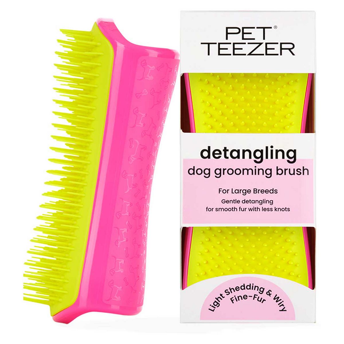 Tangle Teezer Pet Detangling Brush - Pink Yellow
