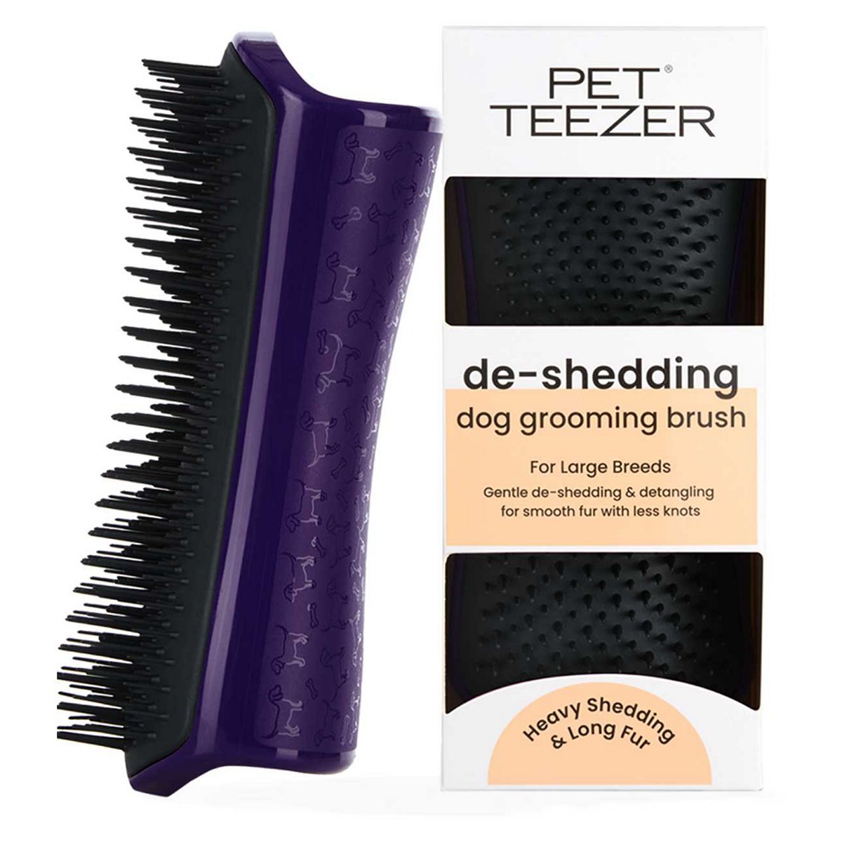 Tangle Teezer Pet Deshedding Brush - Purple Grey