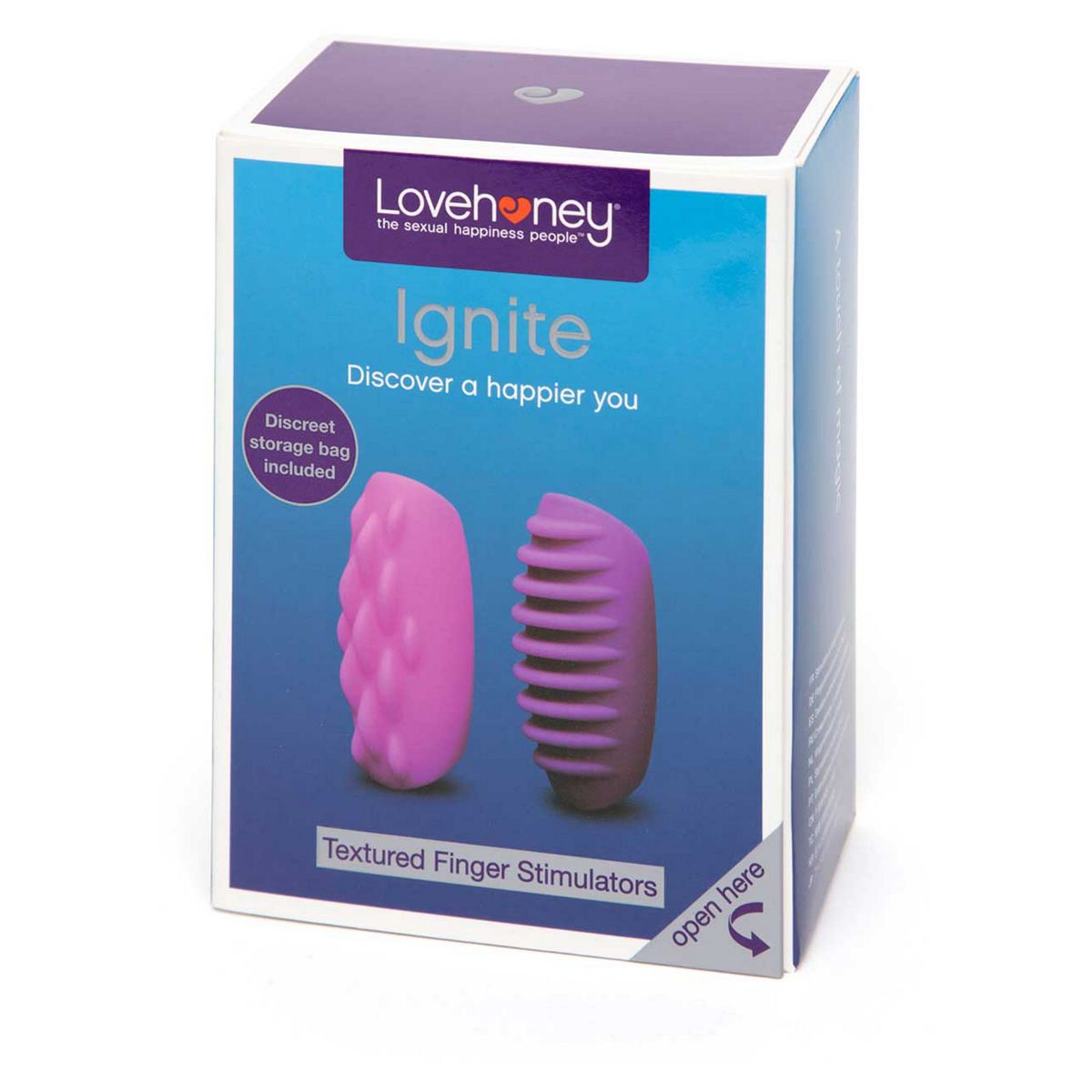 Lovehoney Ignite Textured Finger Sleeves - 2 Multicolor