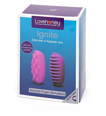 Lovehoney Ignite Textured Finger Sleeves - 2 Sleeves