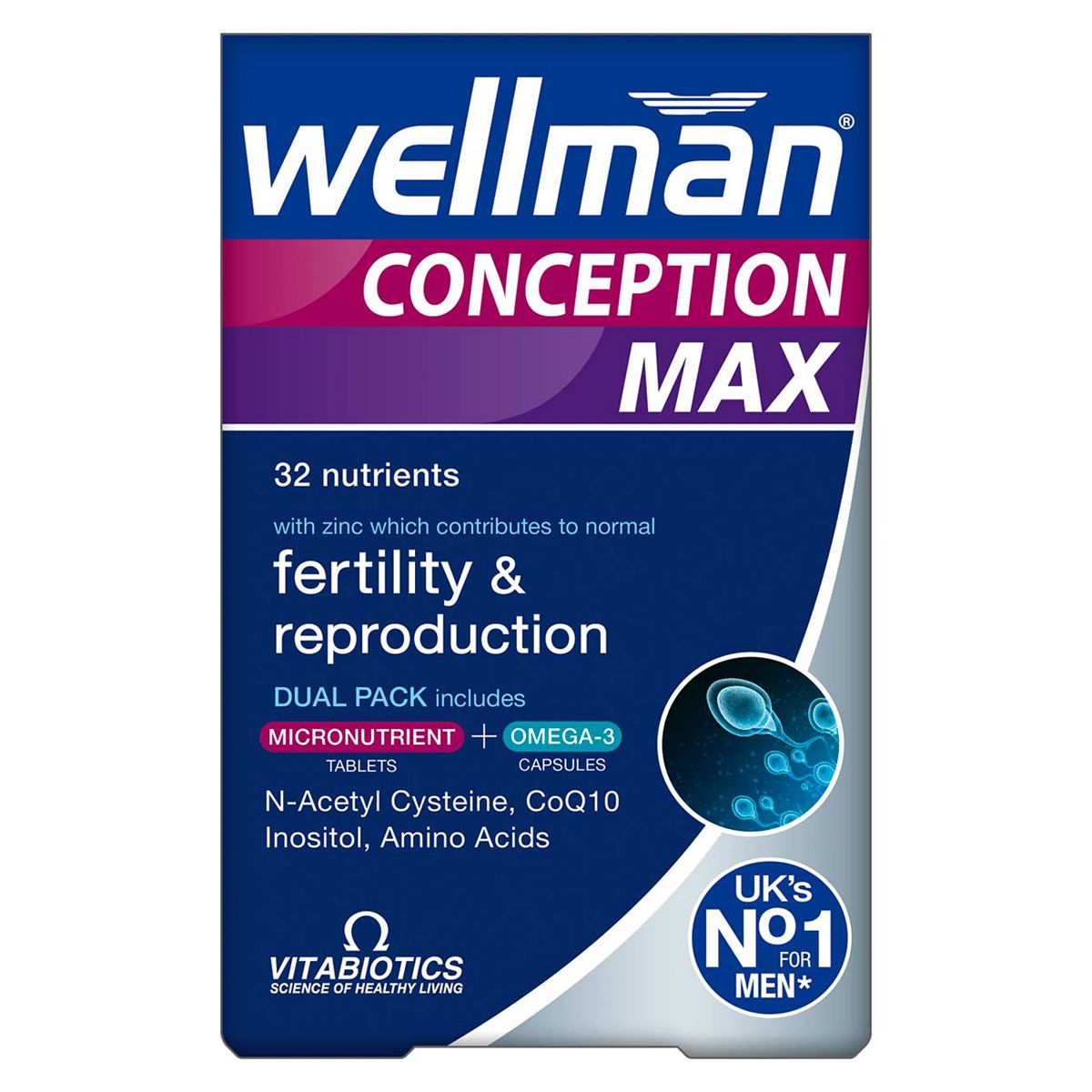 Wellman Vitabiotics Conception Max - 56 Tablets + 28 Capsules