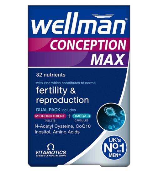 Vitabiotics Wellman Conception Max - 56 Tablets + 28 Capsules