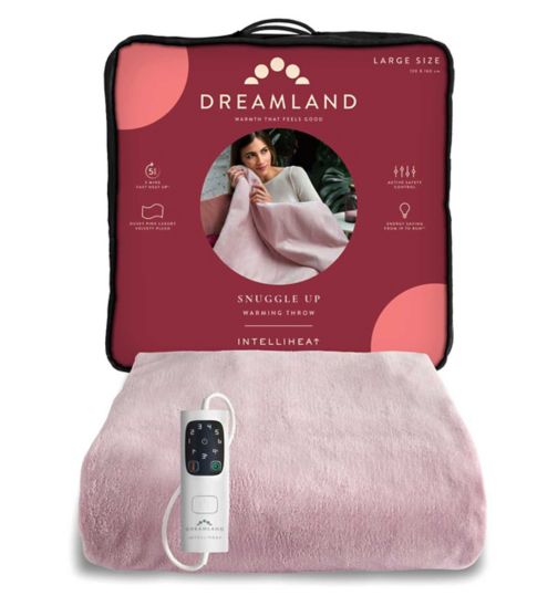 Dreamland Snuggle Up Warming Throw Pink 120X160Cm